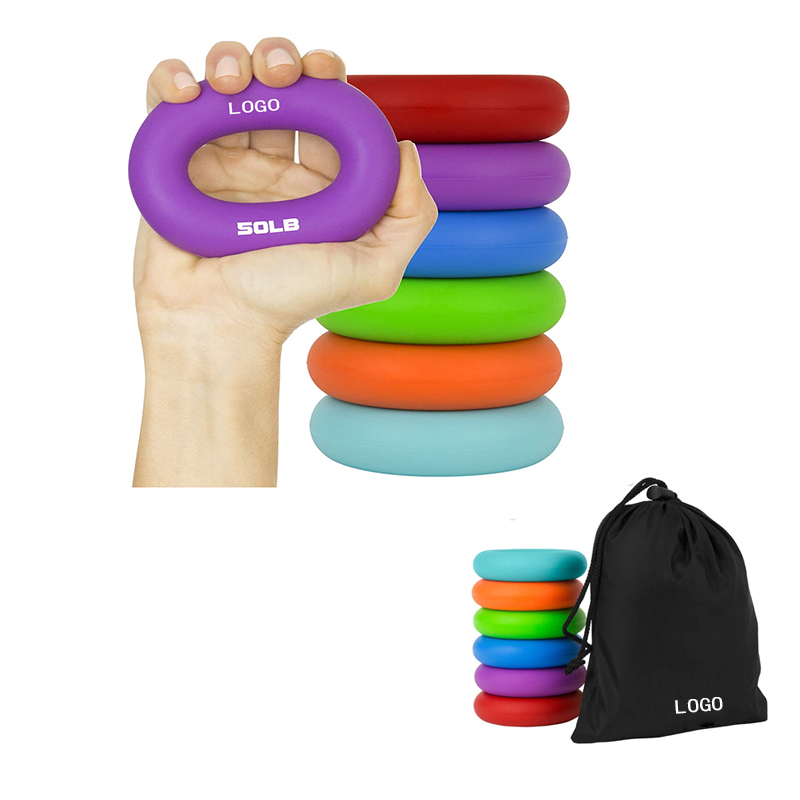 Grip Strengtheners (6 Pack) -Silicone Hand Grip Bands