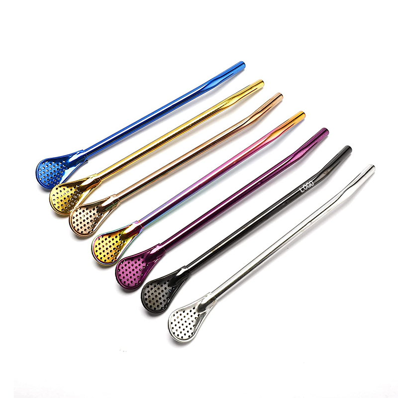 Stainless Steel  Straws Spoon