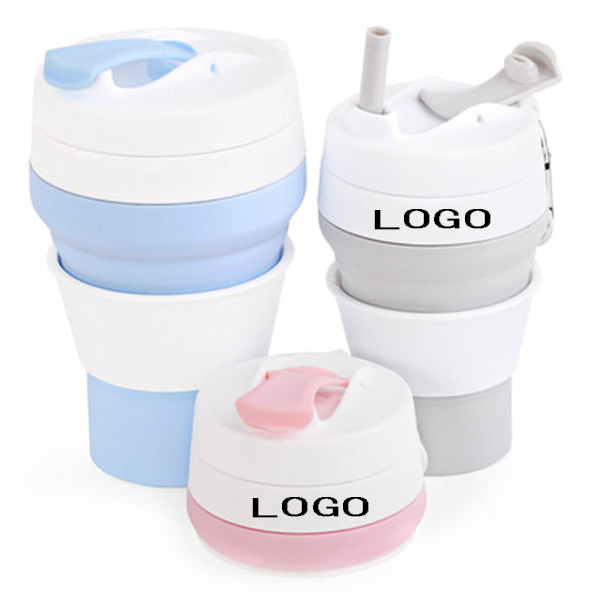 12 oz Silicone Collapsible Coffee Cup