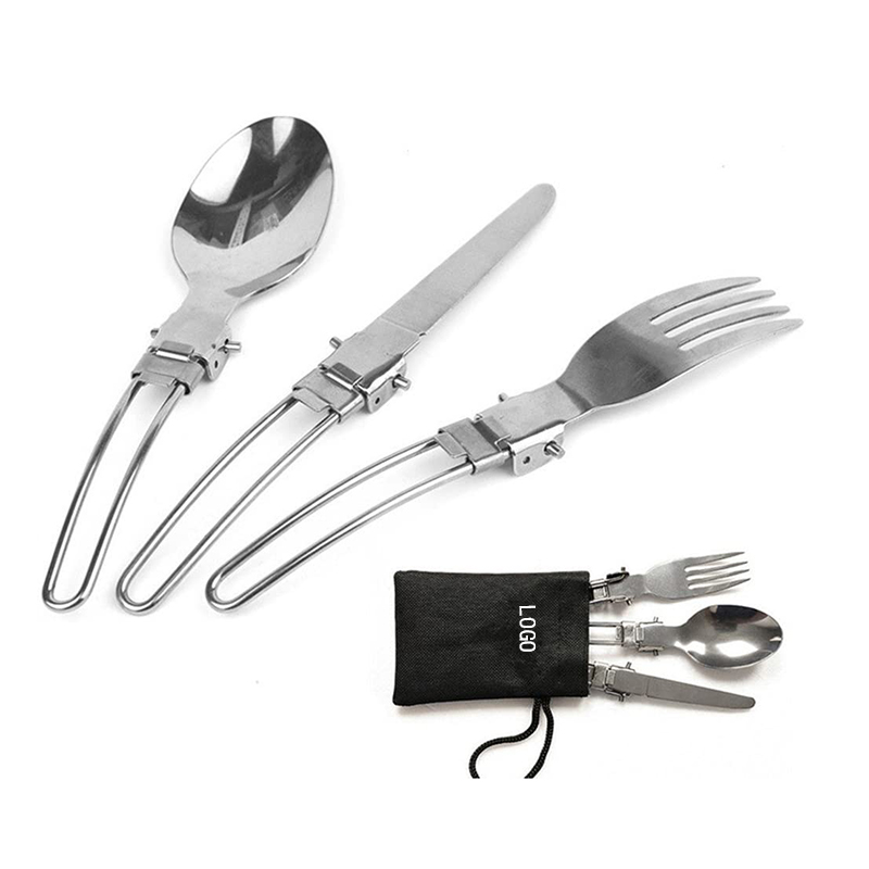Stainless Folding Spoon Fork Knife Set