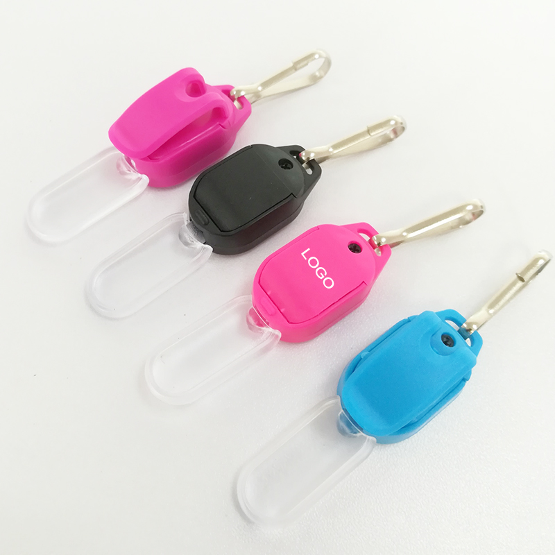Mini LED Zipper Torch Flashlight W/ Key Ring