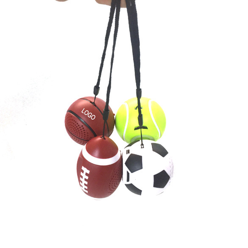 Portable Wireless Bluetooth Soccer Speaker W/ Keychain