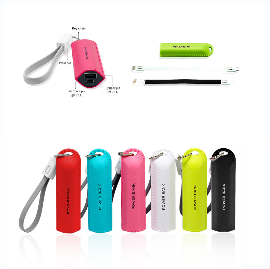 2 in 1 Power Bank Charger W/ Key Chain