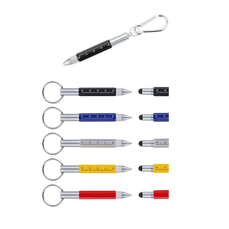 Metal Multifunction Tool Ballpoint Pen With Key Ring