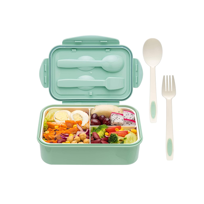 Bento Lunch Box With Spoon & Fork