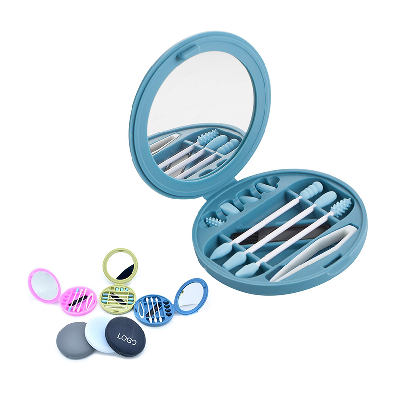 Multifunctional  Washable Silicone Q-Tip With Mirror