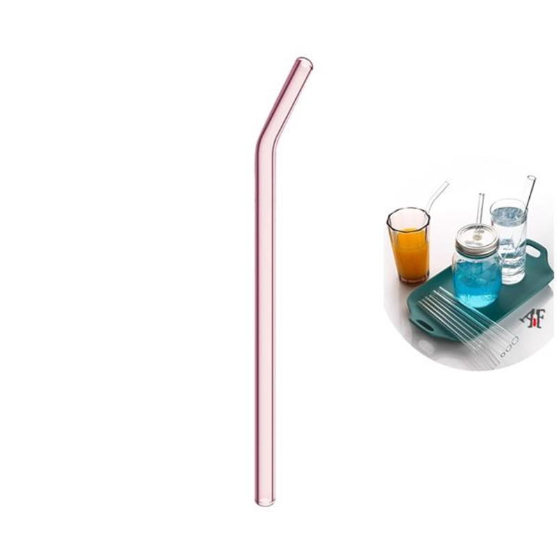 Reusable Bent Glass Drinking Straw