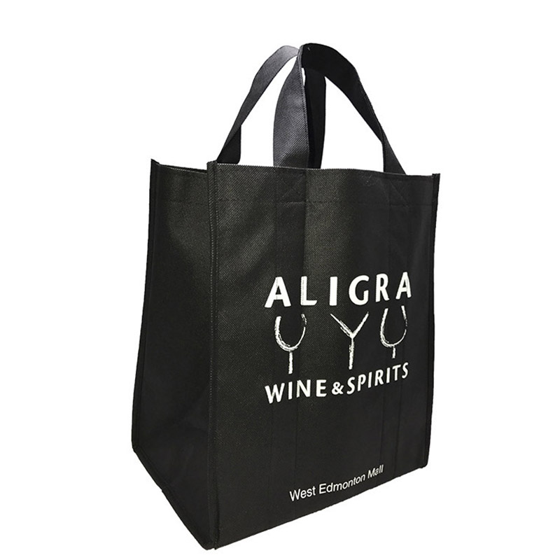 Non-Woven Polypropylene 6-Bottle Wine Tote Bag