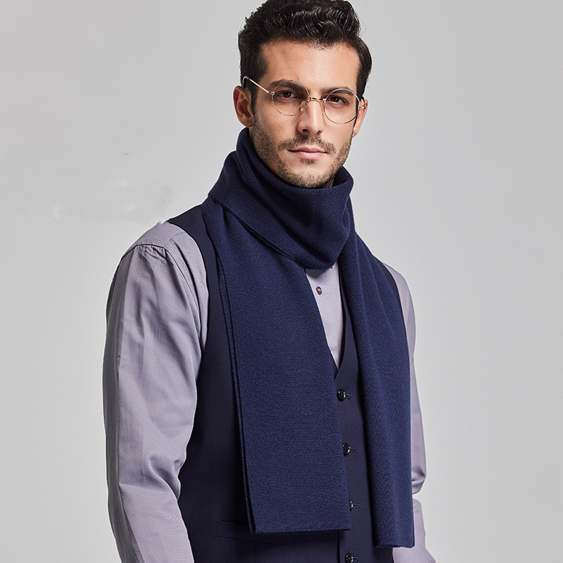 Ultra Soft Knitted Jacquard Men Scarf