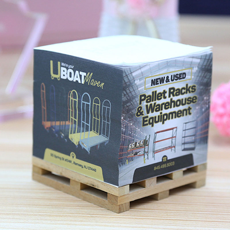 Wooden pallet Sticky Notes Cube 