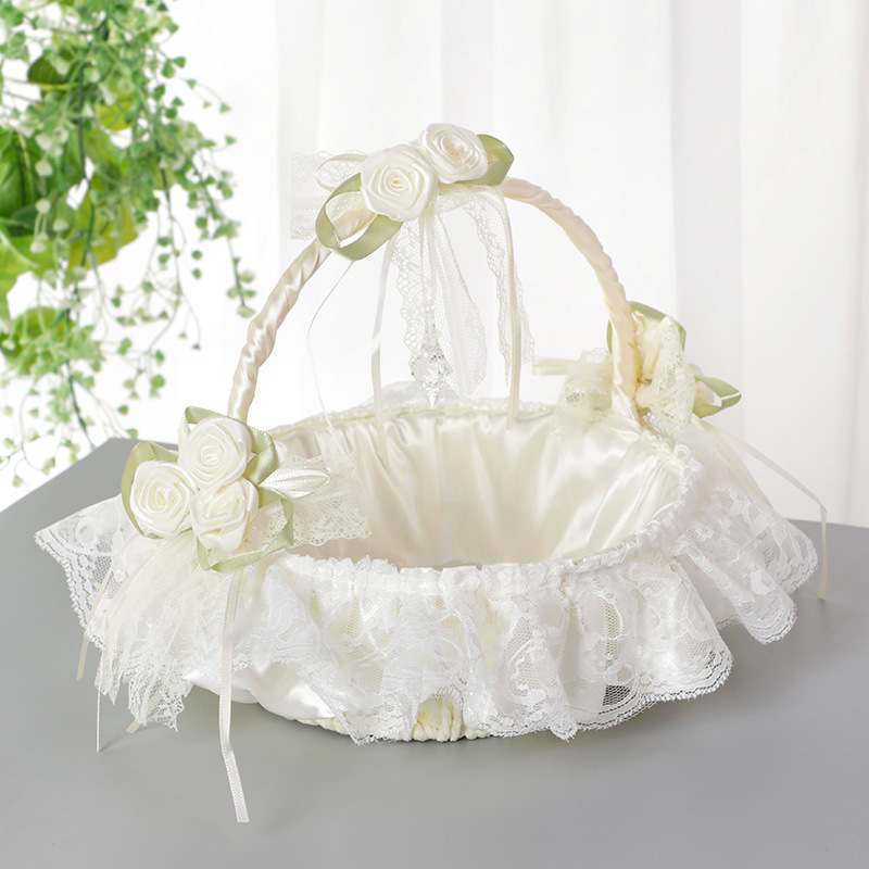 Wedding White Flower  Basket