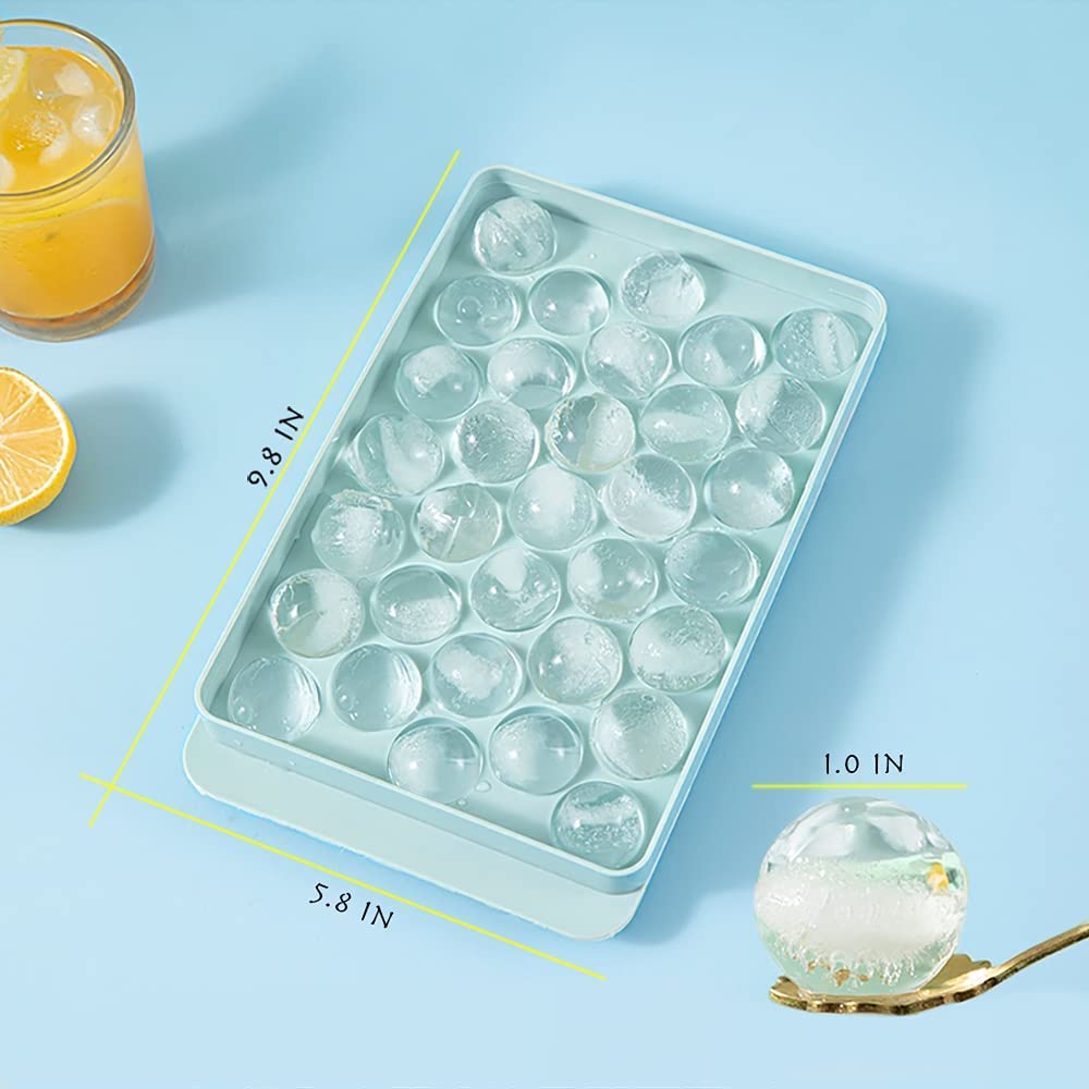 Round Ice Cube Tray with Lid