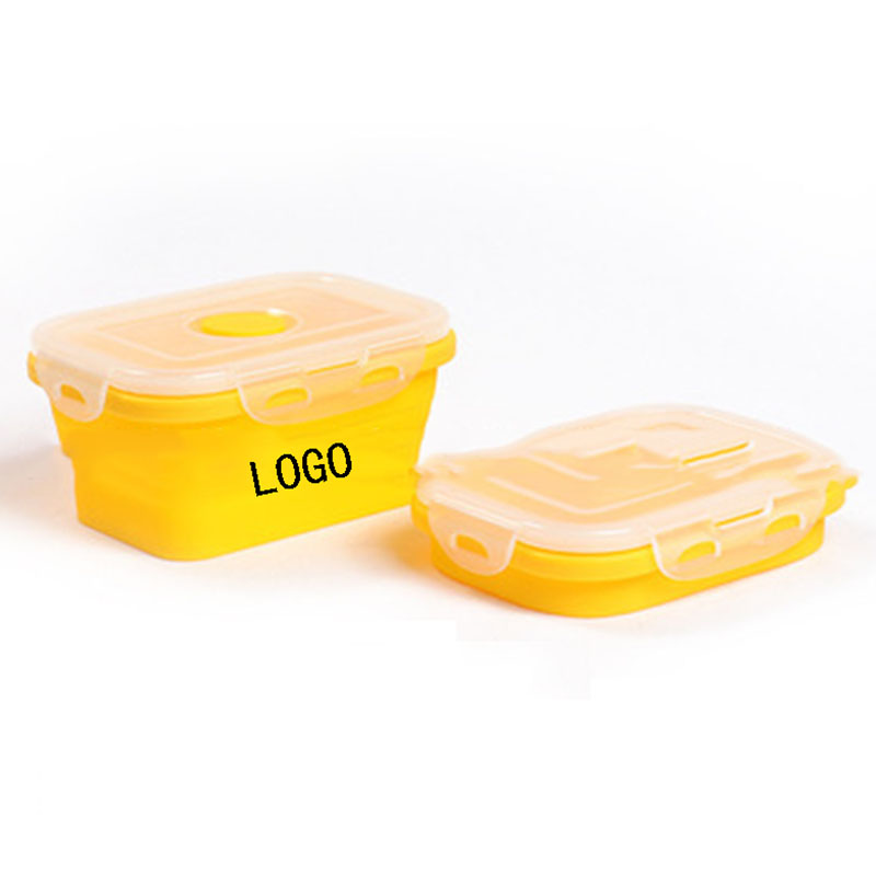 Collapsible Food Storage Containers with Airtight Plastic Lids
