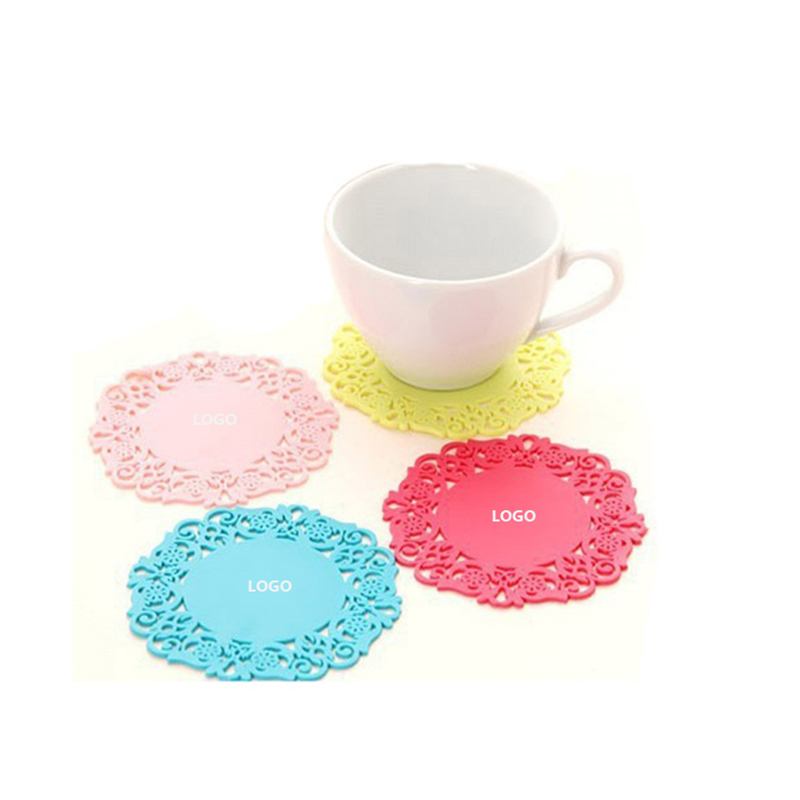 silicone non-slip coaster heat Resistant cup mat 