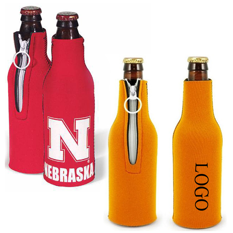 Kolder Bottle Suit Neoprene Bottle Cover w/ Zipper (4 Color Process)