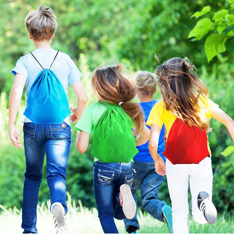 Water-Resistant Reinforced Polyester Cinch Backpack